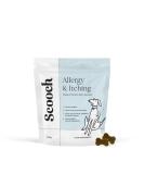 Scooch Allergy & Itching Chews | Vet-Formulated Hypoallergenic Plant-Based Treats | Peanut Butter & Coconut | Soothes Itchy Skin | 60 Chews - Buy Online on GoSupps.com