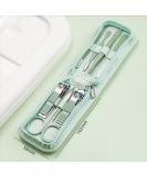Professional Nail Clipper Pedicure Set with Luxurious Travel Case - 7 Piece Manicure Kit for Men, Women, Family & Friends (Green) - Buy Online on GoSupps.com