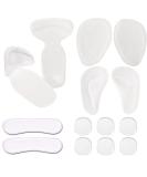 Blomed 14PCS Clear Heel Grips and Arch Support Insoles for High Heels - Gel Shoe Inserts for Men & Women - Ball of Foot Pads for Pain Relief (Transparent) - Buy Online on GoSupps.com