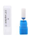 Nail Drill Bit Ceramic Cylinder Shape Manicure Pedicure Tool with Display Base - White 05 - Buy Online on GoSupps.com
