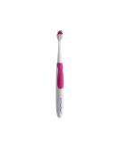 Vivid Sonic Battery Powered Toothbrush - 23 000 Strokes/Min Replaceable Heads Pink | Best Daily Teeth Care - PowerKleen - Buy Online on GoSupps.com