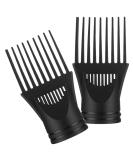 FRCOLOR 2pcs Blower Dryer Comb Attachment Hair Styling Accessories - Hair Dryer Concentrator Nozzle for Straightening Wavy Curly Hair - Buy Online on GoSupps.com