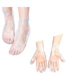 200Counts Paraffin Wax Bath Liners Hand and Foot Disposable Plastic Heated Mitt Liners Bath Treatments Bags with Sticker for Foot Pedicure Spa Wax Treatment Foot Covers Bags - Buy Online on GoSupps.com