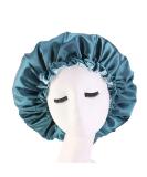 Cospack Extra Large Satin Bonnet Sleep Cap - Double Layer Reversible Adjustable Hair Protection (Green & Light Green) - International Shipping Available - Buy Online on GoSupps.com
