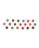Buy Multicolor Medium Size Round Fancy Bindis | Indian C-A-R Velvet Design Kumkum Bindis for Women International Shipping Available - Buy Online on GoSupps.com