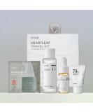 ANUA Heartleaf Smoothing Trial Kit | Korean Travel Size Skin Care Set with Heartleaf 77 Clear Pad Toner Lotion & Soothing Ampoule - Buy Online on GoSupps.com