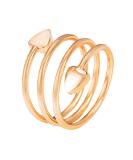 Magnetic field women's copper ring pure copper heart shaped women's ring Golden - Buy Online on GoSupps.com