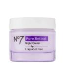 No7 Pure Retinol Night Cream - Anti Aging Night Cream with Collagen Peptides to Reduce Fine Lines and Wrinkles - Fragrance Free Retinol Cream for All Skin Types (1.69 fl oz) - Buy Online on GoSupps.com