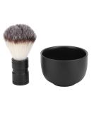 Men's Beard Shaver Set - Stainless Steel Shaving Bowl & Soft Brush | Home & Salon Barber Kit (Black - Buy Online on GoSupps.com