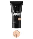 FARMASi Stay Matte Foundation  Matte Finish Foundation for a Naturally Flawless Look  Poreless  Oil Free & Full Coverage Face Makeup  1 fl. oz / 30 ml (Natural) - Buy Online on GoSupps.com