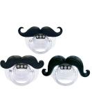 DDKY 3-Piece Beard Shape Pacifier - BPA-Free Silicone for 0-3 Years | International Shipping - Buy Online on GoSupps.com