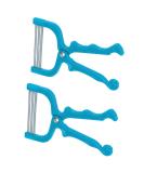 Healifty Spring Epilator Facial Hair Remover 2pcs Set - Stainless Steel Hair Threader for Upper Lip, Chin, Cheeks, and Neck - Blue - Buy Online on GoSupps.com