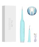Electric Dental Calculus Remover - Sonic Tooth Scraper for Plaque & Tartar Removal - LED USB Rechargeable - 3 Modes - 2 Cleaning Heads (Blue) - Buy Online on GoSupps.com