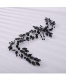 Teyglen Black Rhinestone Pearl Crystal Bridal Headband - Handmade Wedding Hair Vine for Women & Girls - Buy Online on GoSupps.com