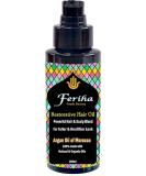 Restorative Hair Oil with Moroccan Argan Oil | Natural Shine Curl Definition Frizz Reduction | Thicker Fuller Manageable Hair - 3.38 Fl Oz - Buy Online on GoSupps.com