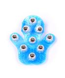 Roysmart Palm Shaped Massage Glove - 9 Roller Ball Stress Relief Massager for Body (Blue) - Buy Internationally - Buy Online on GoSupps.com