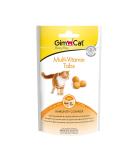 GimCat Multi-Vitamin Tabs - Functional cat snacks that promote the immune system heart and eyes - 8-pack (8 x 40 g) - Buy Online on GoSupps.com