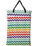 Large Hanging Wet/Dry Cloth Diaper Pail Bag - Rainbow Chevron | Reusable Diapers/Laundry - Buy Online on GoSupps.com