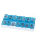 Ezy Dose Weekly (7-Day) AM/PM Pill Organizer Vitamin Case And Medicine Box Medium Compartments 2 Times a Day Color may vary - Buy Online on GoSupps.com