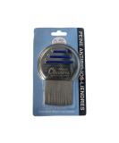 Stainless Steel Lice Removal Comb with Long Teeth and Microgrooved Technology for Complete Egg Elimination - Buy Online on GoSupps.com
