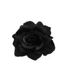 Black Flower Rose Hair Clip | Floral Barrette for Women & Girls | Brooch Pin | Birthday & Christmas Gift - Buy Online on GoSupps.com