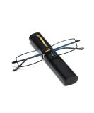 Buy Hubeye Portable Metal Reading Glasses - Flexible Light Vision Classic Unisex Style 2.00 Diopter Black - Includes Case - Buy Online on GoSupps.com