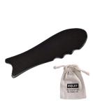 Buffalo Horn Gua Sha Massage Tool - Fish Shape Board for Pain Relief & Skincare | 1 Piece - Buy Online on GoSupps.com