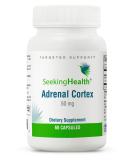 Seeking Health Adrenal Cortex 50mg Capsules - Supports Nervous System, Stress Response, Energy & Immune System - 60 Vegetarian Capsules - Buy Online on GoSupps.com