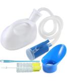 2000ML Unisex Urinal for Men & Women - Portable, Spill-Proof, Reusable Pee Bottle with Hose, Screw Lid & Cleaning Brush - Ideal for Car, Home, Travel & Camping - White - Buy Online on GoSupps.com