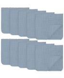 Comfy Cubs Large Muslin Spitting Towels - 100% Cotton 6 Layers Ultra-Absorbent Baby Burp Cloths Pacific Blue 10-Pack (50.8 x 25.4 cm) - Buy Online on GoSupps.com