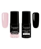 Sincero Salon Fiberglass Gel Base & Top Coat - Milky Pink UV Gel Nail Polish for Superior Shine & Scratch Protection - Perfect for Manicure & Nail Hardness - Buy Online on GoSupps.com