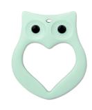 PREMYO Owl Teething Ring for Babies - BPA Free Silicone Cooling Teether - Soft & Safe Teething Aid to Relieve Pain - Mint Color - Buy Online on GoSupps.com