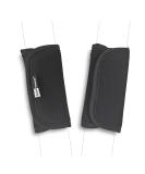 SeedFuture Baby Seatbelt Covers with Velcro Black 2 Pieces Adjustable and Universal Stroller Seat Strap Pads for Infants Kids Pushchair Seat Belt Cushion Black Shoulder Cushion - Buy Online on GoSupps.com