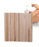 50 Pack Wooden Spatula for Hair Removal - Birch Waxing Sticks & Disposable Cosmetics Applicators - Buy Online on GoSupps.com