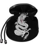 Platinum Dragon Rogues & Knaves DND Dice Bag - Large Black Dice Bag for RPGs - Buy Online on GoSupps.com