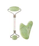 Skin Gym Jade Facial Roller & Gua Sha Set for Anti-Aging | Wrinkle Reduction & Face-Lift Beauty Tool - Buy Online on GoSupps.com