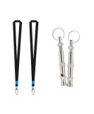 Andiker dog pipes with lanyard 2 pieces Professional stainless steel adjustable high frequency pet pipe for recall training and bark control dog education - Buy Online on GoSupps.com