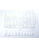 KM-Nails Stiletto Tips - 100 Natural Nail Tips Without Adhesive Surface for Perfect Manicures - Buy Online on GoSupps.com