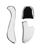 Buy Landrain Gua Sha Stone - Stainless Steel Scraper Tool for Rubbing | Enhance Wellness & Facial Massage - Buy Online on GoSupps.com