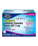 OHM Children’s Chewable Tablets, Dye Free, Bubblegum, Non-Drowsy 24h Relief of Sneezing, Runny Nose, Itchy Watery Eyes, Itchy Throat or Nose, Antihistamine, Indoor & Outdoor Allergies, 5mg, 30 Tablets - Buy Online on GoSupps.com