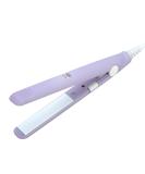 Mini Hair Straightener Travel Flat Iron - 2 in 1 Portable Ceramic Curler with 190 Smart Temperature for Salon Quality Curls & Straight Hair (Purple - Buy Online on GoSupps.com