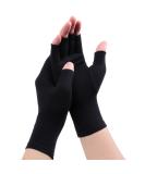 Gebell Rheumatoid Arthritis Compression Fingerless Gloves - Joint Pain Relief and Hand Warmth - Carpal Tunnel Support - Size L Black - Buy Online on GoSupps.com