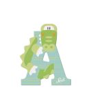 Sevi 83001 Tier wooden letter A - Alligator door letters for children's room ABC learning toys made of wood educational toys for children from 3 years letters sorted pink / yellow / blue - Buy Online on GoSupps.com