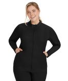 Healing Hands Purple Label Scrub Jacket 5038 Dakota Zip Up - Women's Large Black - Buy Online on GoSupps.com