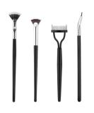 4PCS Mascara Fan Brush Set - Multifunctional Clump Eyelash Comb & Separator for Perfect Lashes | Scalloped Folding Lash Wand Tool for Upper & Lower Lashes - Buy Online on GoSupps.com