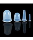Silicone Cup Set - 4 Transparent Massage Cups for Fat Reduction & Face Massage Aid - Buy Online on GoSupps.com