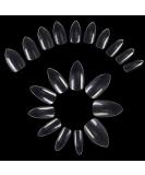 600PCS Transparent Stiletto False Nails - Short Artificial Acrylic Nail Set for DIY Nail Art - Buy Online on GoSupps.com