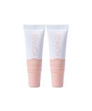 Kopari Nude Peach Lip Glossy 2pk - Hydrating Lip Gloss for All Skin Tones | Shop Internationally - Buy Online on GoSupps.com