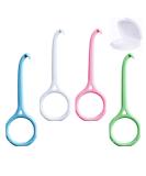 4-Pack Aligner Remover Tool with Retainer Case - Easy to Clean & Use | Invisible Braces Tooth Cleaning Oral Care Set - White, Green, Pink, Blue - Buy Online on GoSupps.com