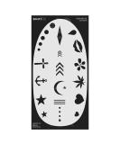 Stencil1FX Tattoo Marks Makeup Stencil - Create Unique and Trendy Patterns Easily - Buy Online on GoSupps.com